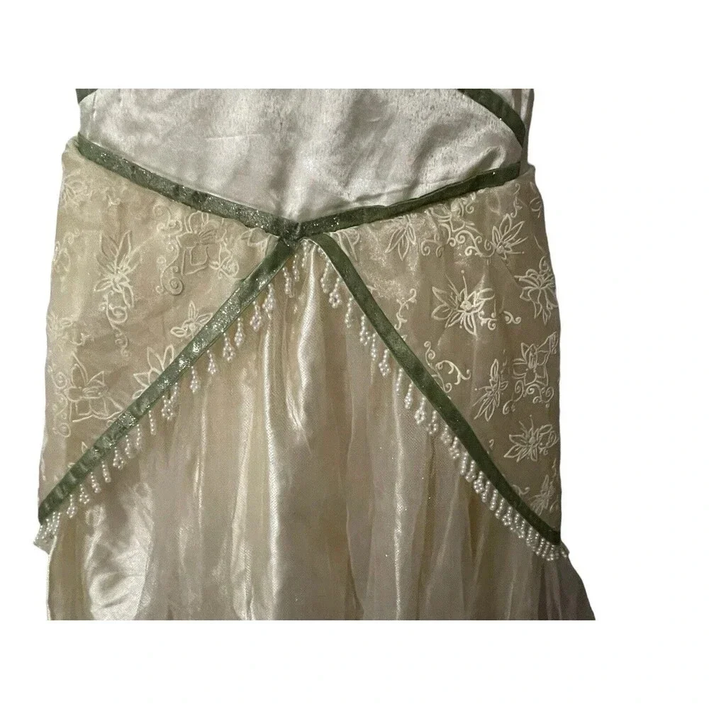DISNEY STORE PRINCESS TIANA & THE FROG DELUXE WEDDING DRESS ( SZ: M 7/8) RARE